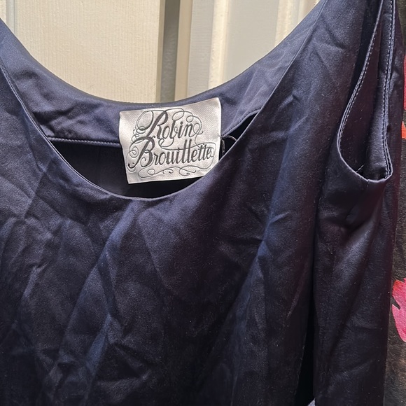 Wrap Charmeuse Silk Slip Dress - Picture 3 of 5